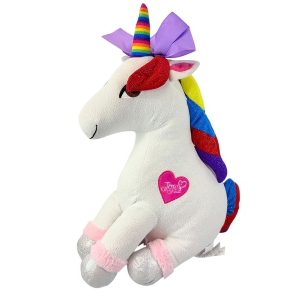 JoJo Siwa Nickelodeon Rainbow Unicorn Plush‎ Stuffed Animal 18" Large